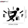 Car Stickers Pull Fuel Tank Pointer Reflective Vinyl Funny Stickers High Gas Decal Fuel Gage Empty Stickers Decal Auto Exterior