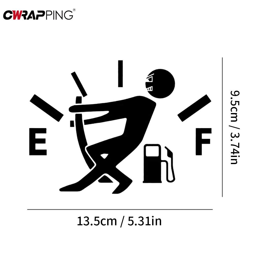 Car Stickers Pull Fuel Tank Pointer Reflective Vinyl Funny Stickers High Gas Decal Fuel Gage Empty Stickers Decal Auto Exterior
