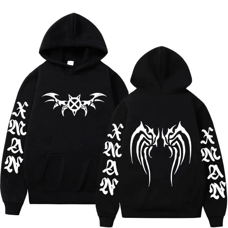 Rapper Hoodies for Men Clothing Fashion Hooded Sweatshirts Casual Long Sleeve Pullover Clothing