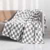 Checker Board Lattice Throw Blanket, Blue, Yellow, Green Pattern for Kids, Boys, Girls, Bed, Couch, Sofa, Soft, Birthday Gift