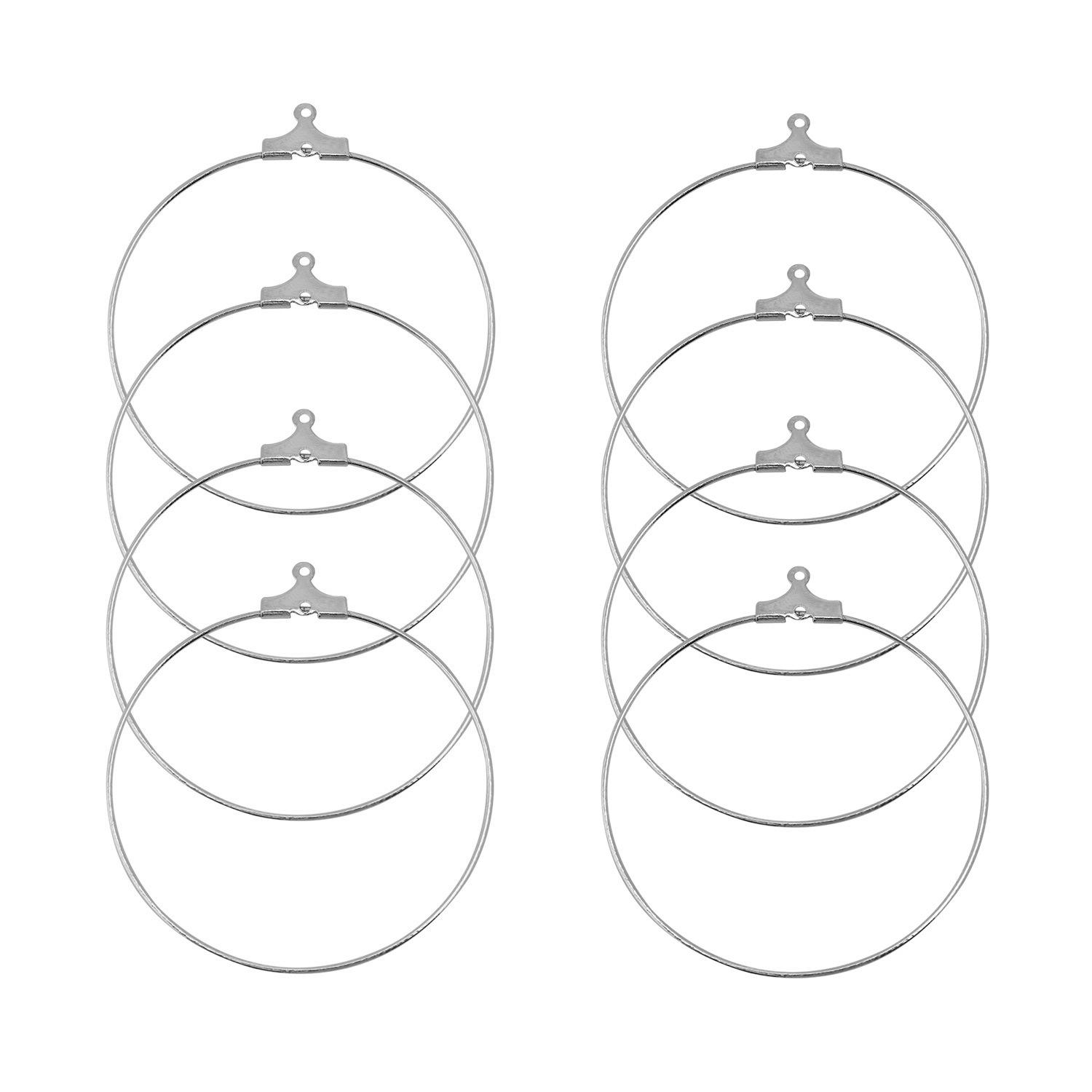

30 шт. железо 25 мм/30 мм/35 мм/40 мм Ins универсальный золотой круглый кулон кольцо простые серьги «сделай сам» ювелирные аксессуары ручной работы 25mm металлик серебряный