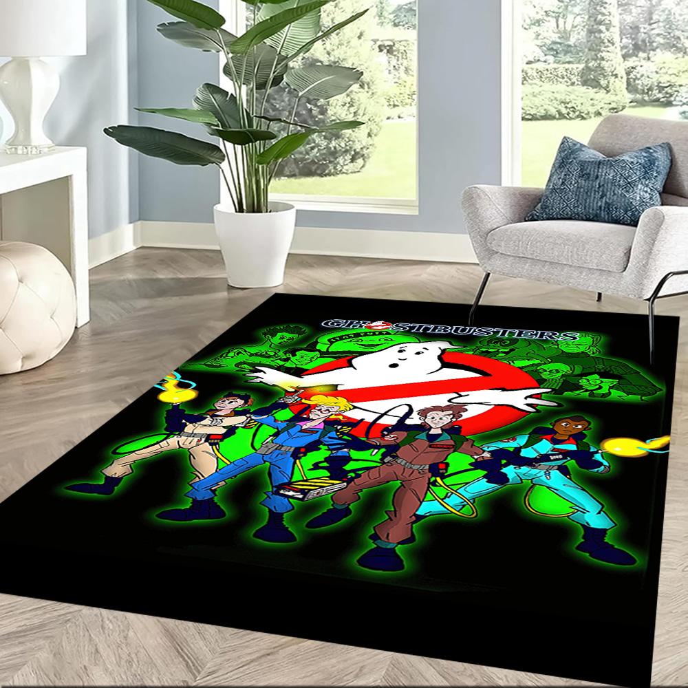 Ghostbusters Movie Compilation Square rugs are a great choice for living rooms, bedrooms, home décor, and as gifts.