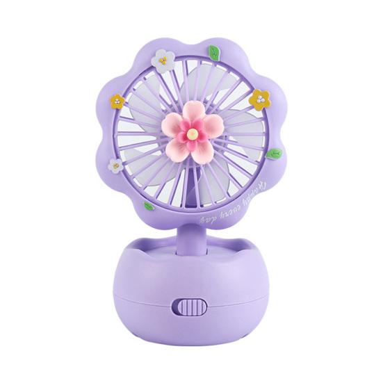 Ventilatore Mini Portatile con Motore Potente Flusso d'Aria Forte Basso Rumore Portatile USB Ricaricabile Silenzioso da Tavolo Ventilatore di Raffreddamento