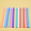 12Mm Aperture Straw Multi-Color Solid Color Plastic Cup Accessories Pp Straw Non-Disposable Straw With Ring