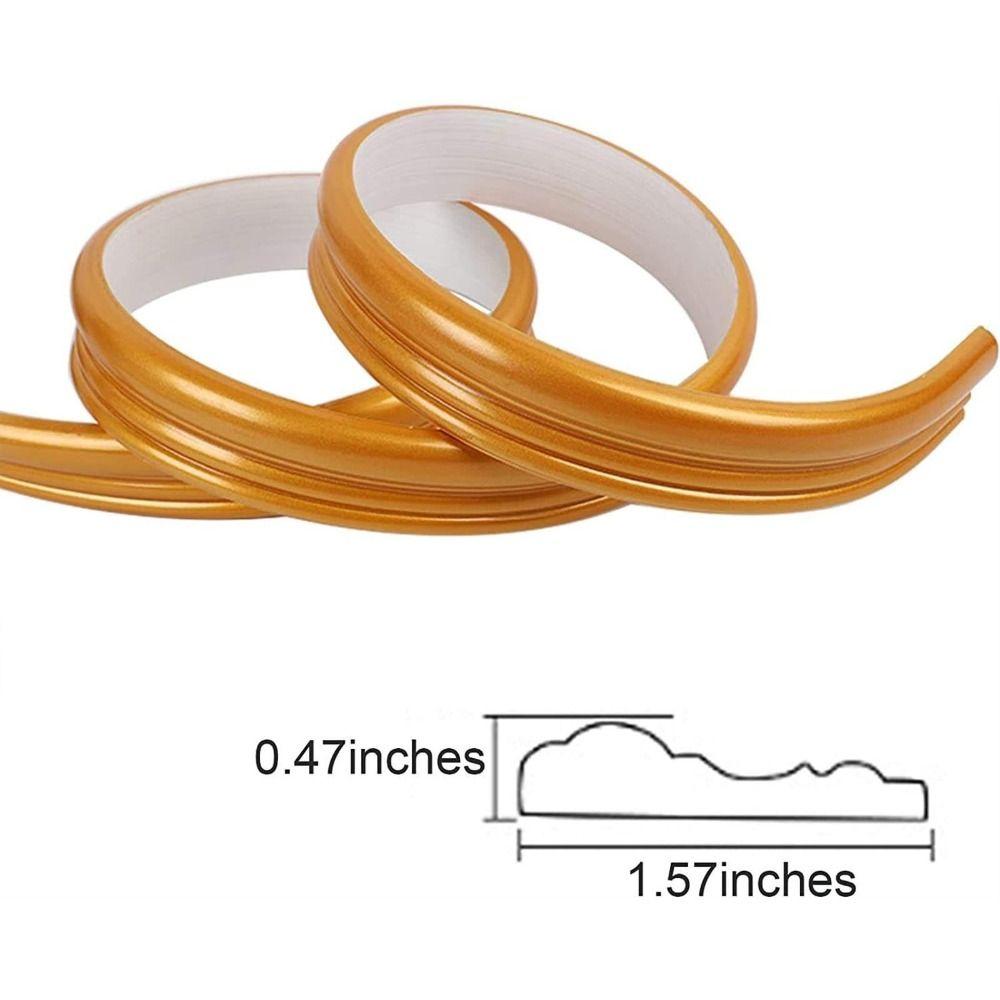 Peel and Stick Wall Base Self Adhesive Skirting Line Durable Molding Trim Strip  Wall Protection