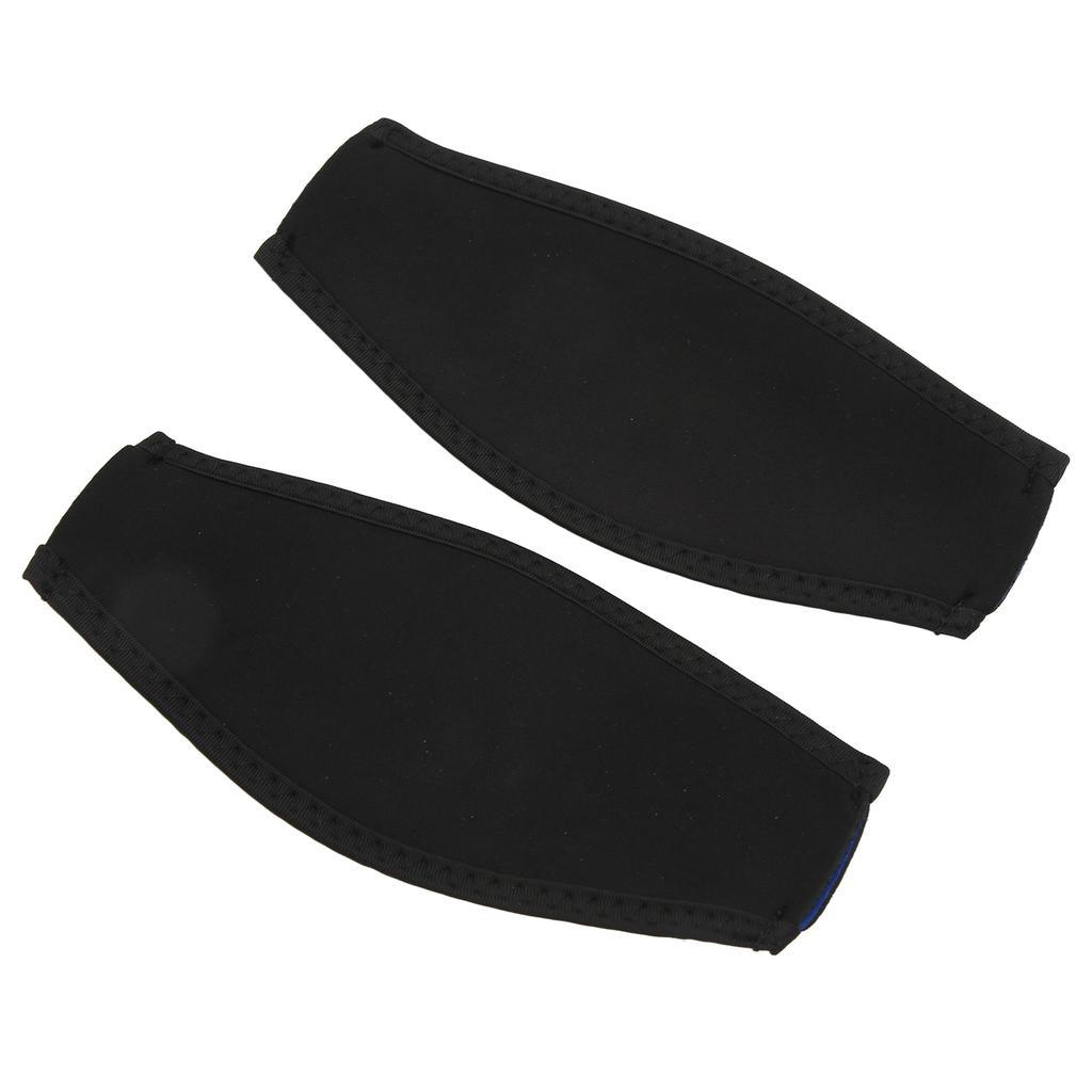 2 Stück Tauchmaskenband Schwarzes Neoprenmaterial Stabilisierender Sicherheitschutz Tauchwickelband für Männer Frauen