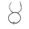 Hand-woven Red Rope Evil Eye Bracelet with Rhinestone Cross