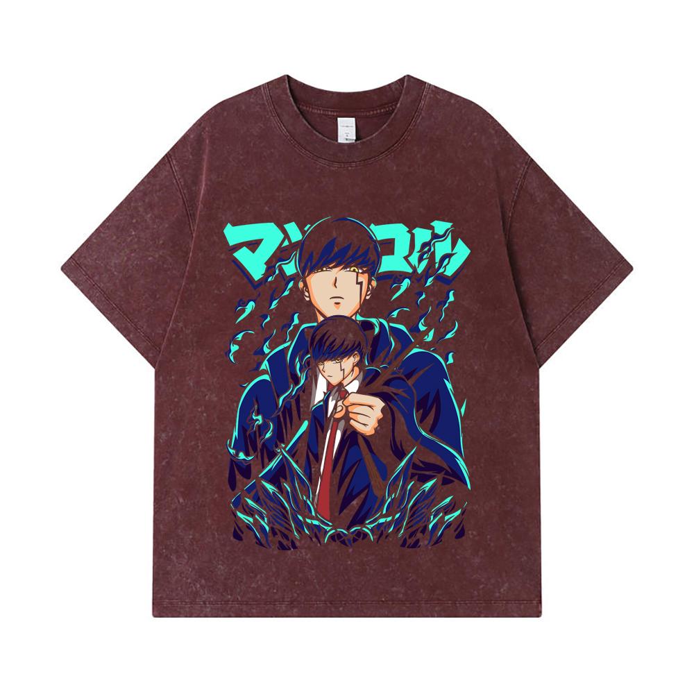275 GSM Washed T-shirts 100% Cotton Mashle V2 Mash Print Unisex Heavy Cotton T Shirt