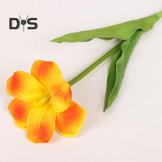Simulated Tulips Bouquet Realistic Fake Flowers Home Decor Artificial Tulip Arrangement with Bendable Stems