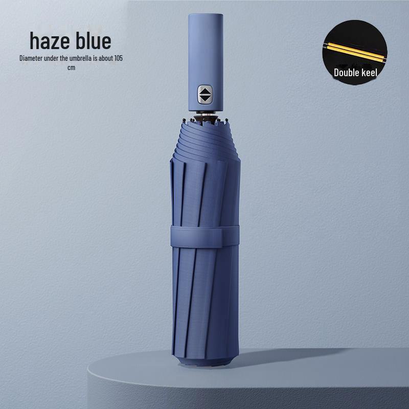 10-Bone Automated Dual-Use Umbrella: Large Folding, UV Protection, Sunshade for Men & Women