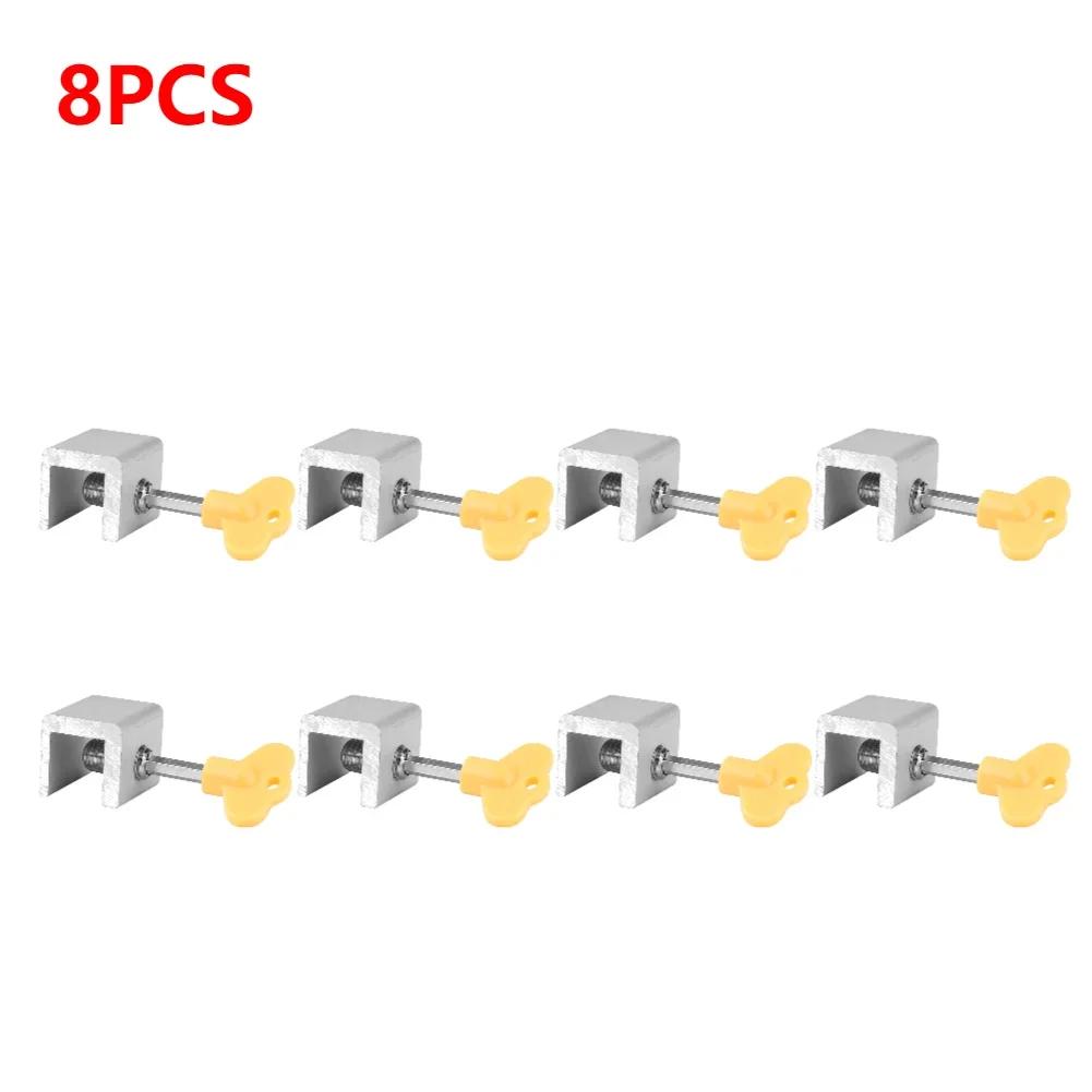 10-1Pcs Aluminum Alloy Window Lock Stopper Sliding Window Anti-theft lock Window Sliding Door Baby Kids Child Safety Doors Lock