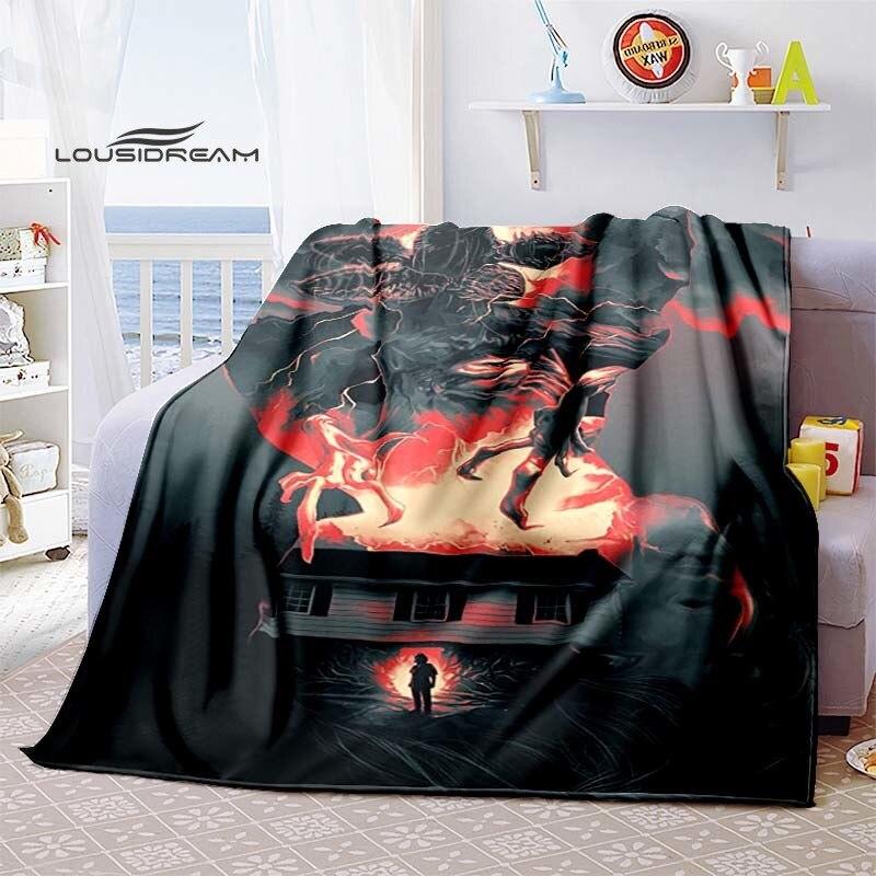 Stranger Things Supernatural Blanket Flannel Fluffy Fleece Throw Blanket Bed Linings Sofa Travel Camping Blankets