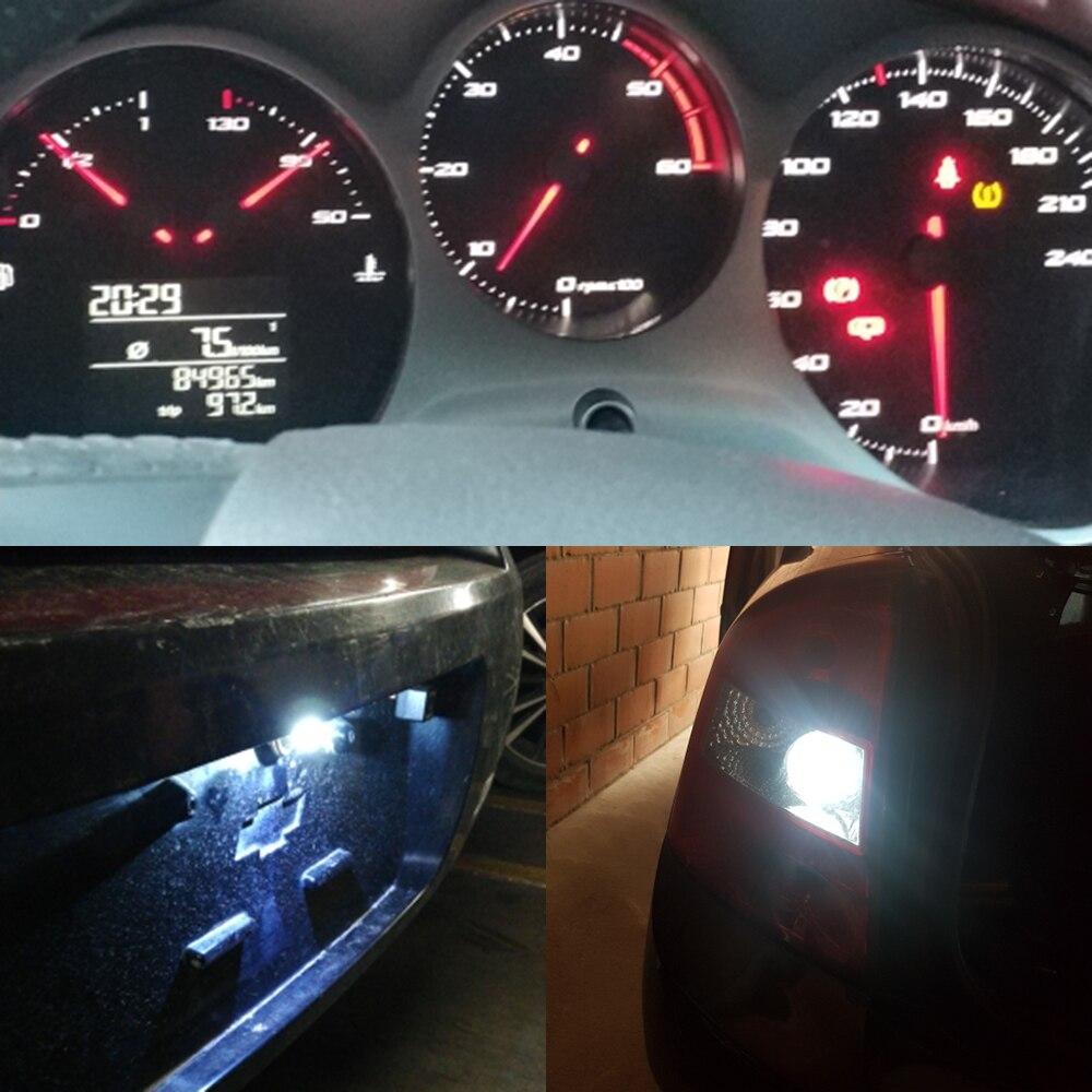 10X Auto T10 Led Cold White Blue Pink 194 W5W LED 168 COB Silica Car Super Bright Turn Side License Plate Light Lamp Bulb DC 12V