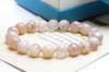 [K.KOUOKU] Natural Sakura Agate Bracelet, 11mm, Power Stone, Agate, Natural Stone, Prayer Beads (Sakura Agate-11mm)