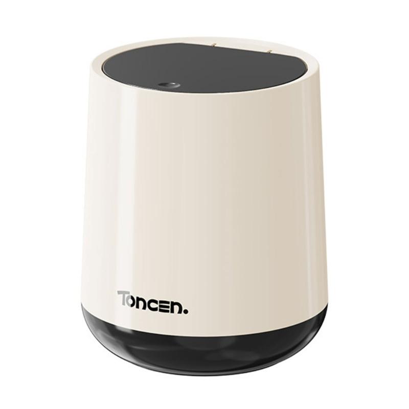 Compact Desktop Trash Can with Press Lid Tabletop Garbage Bin for Kitchen Countertop Office Home Use Car Trash Bin
