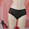 Dames Glanzend Kant Zijde Antibacteriële Slip - Elastisch, Ademend, Glad Boxer Brief Model