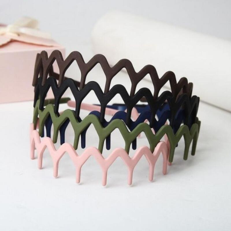 Matte Bigtus Color Headband Navy D