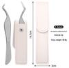Non-Magnetic Heat-Treated Precision Eyelash Tweezers for Lash Artists - Chinese Curved for Grafting, Blooming, and Separating.