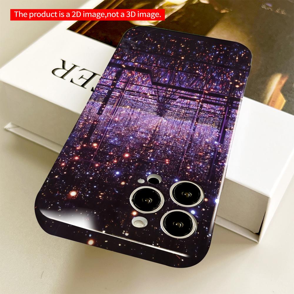 2DFlat Cosmic Sparkle Reflections All inclusive film hard phone case, compatible with iPhone 18 Pro Max 17 16 15 14 13 12 11