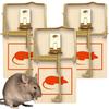Bc 3 Pcs Classic Wooden Trap Snap Trap Traps For Mice Rodents Mousetrap
