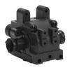 RC Front Gear Box Plastic Steel RC Differential Gear Box Housing Cover Case for ZD Racing 1/16 S16 EX16 16426 2011 Black
