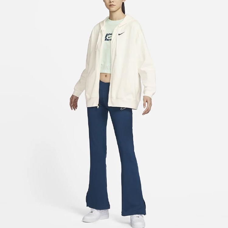 Nike Jacken Damen Elfenbein Mit Kapuze Nicht Abnehmbar Moderat DM6416-133