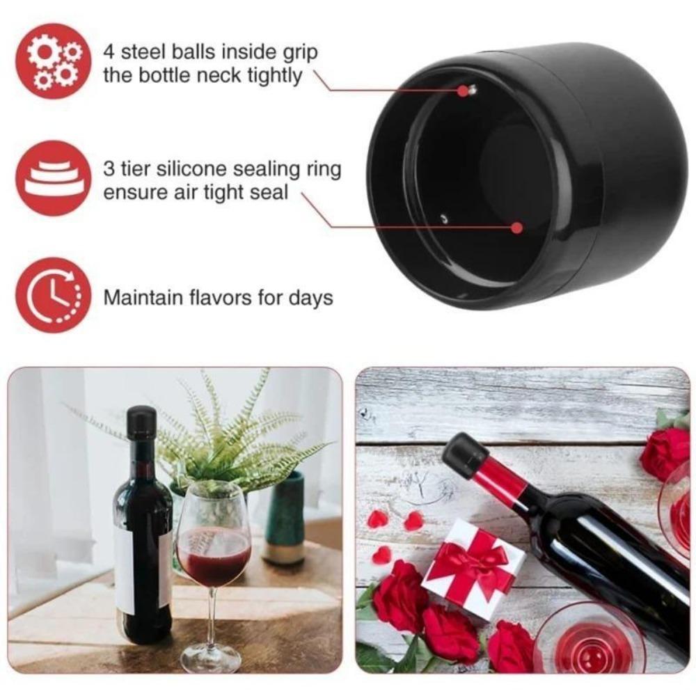 2pcs Reusable Champagne and Wine Bottle Stoppers Silicone Sealed Bottle Stopper Vacuum Retain Freshness Wine Plug Bar Tools