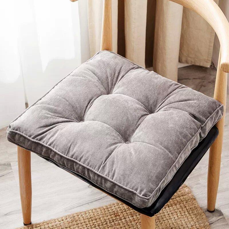 Corduroy Chair Cushion, Thickened Dining Chair Cushion, Square Cushion, Round Cushion, Tatami Mat Cushion