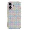 Plaid Floral Pendant Phone Case for iPhone 17 / 16 Pro Max / 15 Pro
