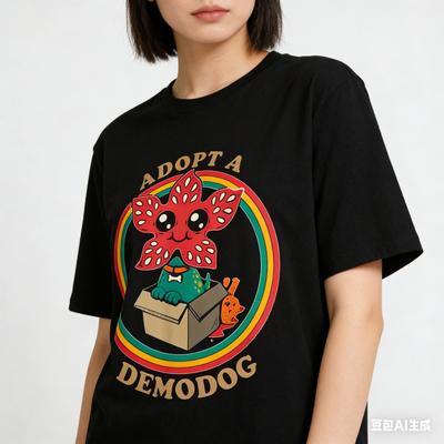Camiseta de Algodón de Alta Calidad Serie de TV Americana Eddie Munson El Demogorgon Película Ropa Hombres Mujeres Camiseta Ropa Unisex Tops