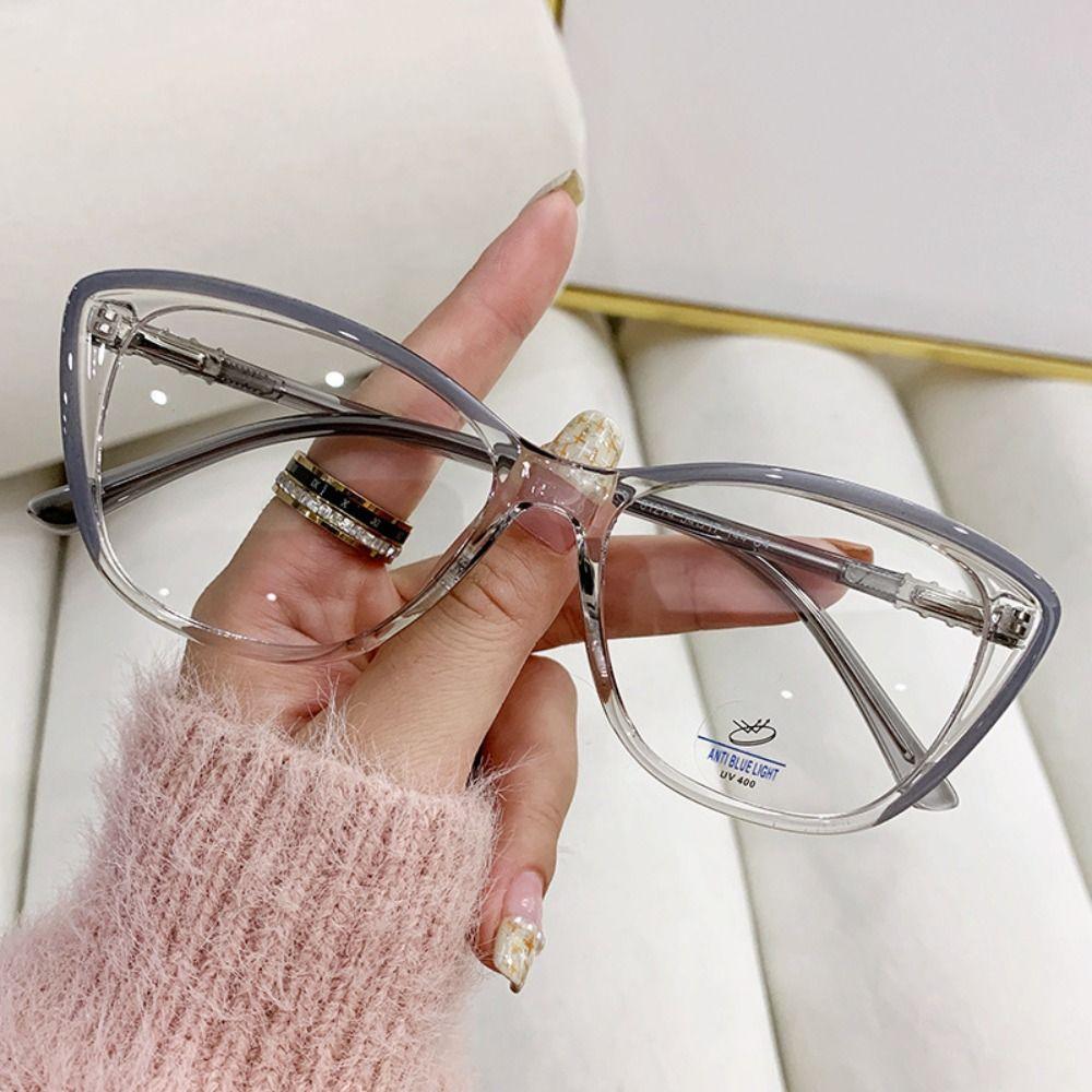 Men Women TR90 Anti-blue Light Glasses Vision Care Luxury Brand Designer Spectacles Eyewear Cat Eye Eyeglasses