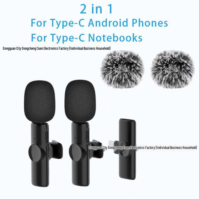 Wireless Lavalier Microphone K11: Portable Noise-Reducing Mic for Mobile & Live Streaming