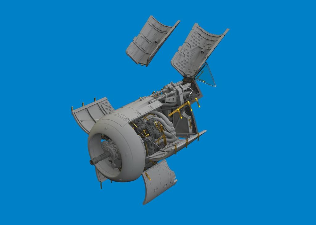 Eduard 1/48 Big Thin Fw190A-6 Parts Set (for Eduard) Plastic Model Kit Parts EDUSIN648140 (Airplane)