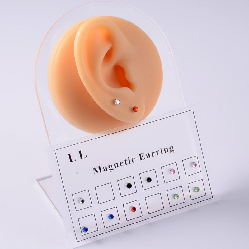 Magnet Ear Tragus Cartilage Lip Labret Stud Nose Ring Fake Cheater Non Pierced