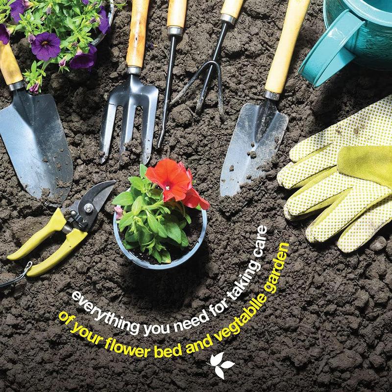 Gardening Tools, 10 Piece Set, Gardening Tool Kit, with Bag and Gloves, Men's and Women's Gardening Tool Gifts