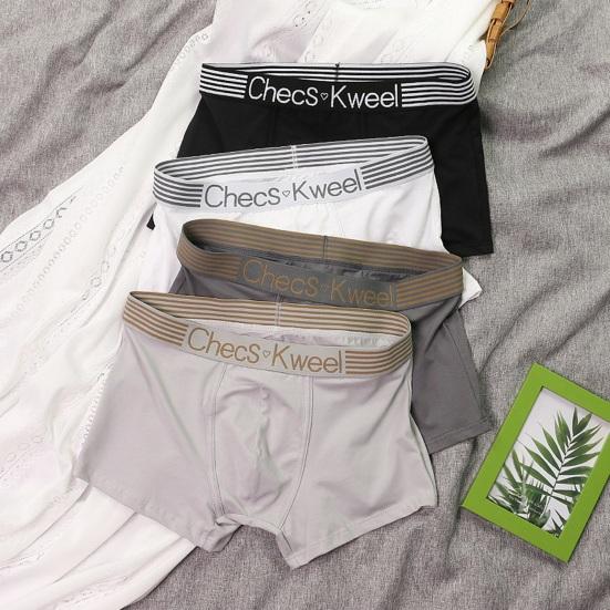 

Мужское нижнее белье-боксеры с эластичным поясом, шорты со средней посадкой и буквенным принтом, трусы U-выпуклого дизайна, повседневная одежда 2XL белый