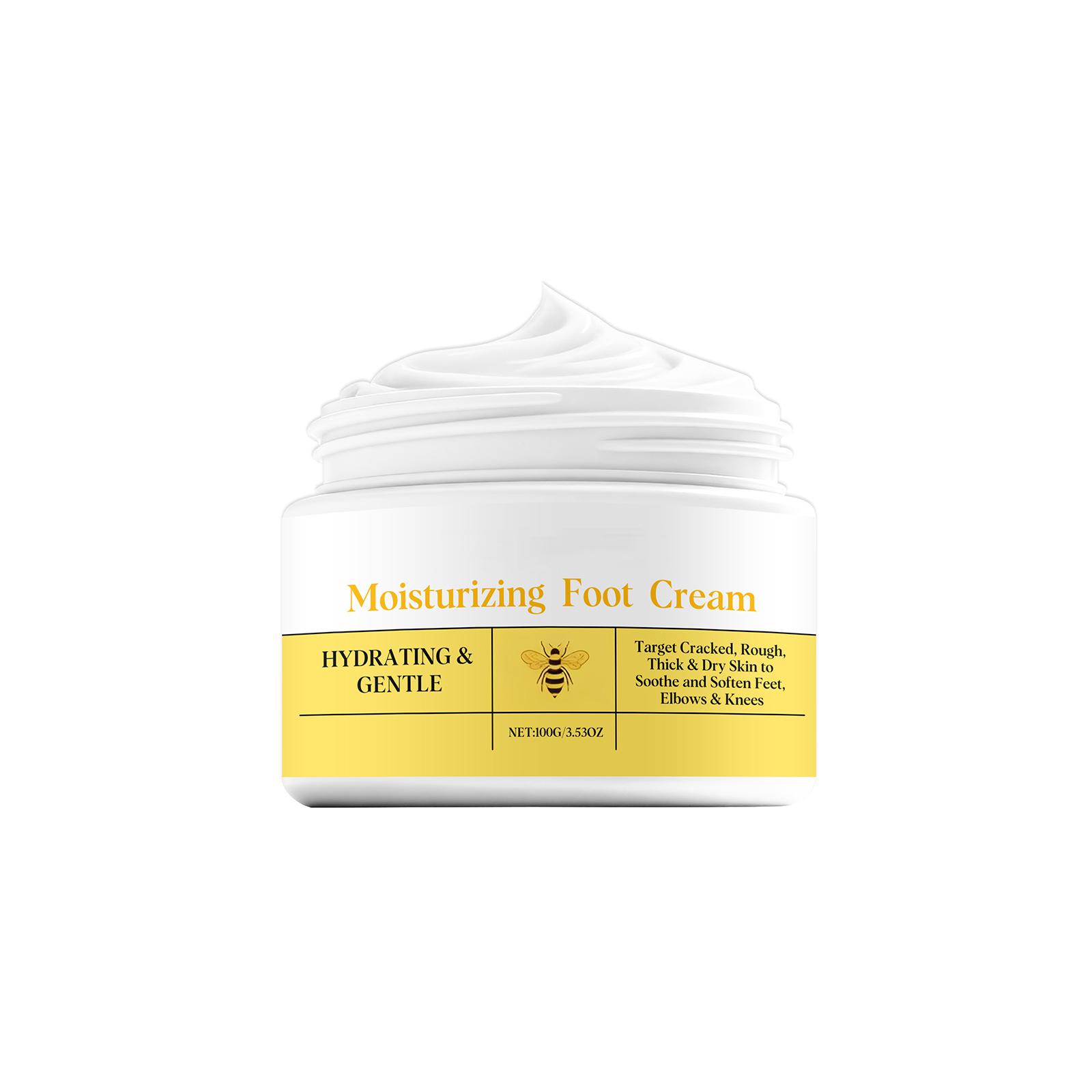 

Bee Moisturizing Foot Cream: Deeply Hydrates, Softens Rough Skin, Soothes Dryness And Cracking, And Provides Long-lasting Nourishment. One Size