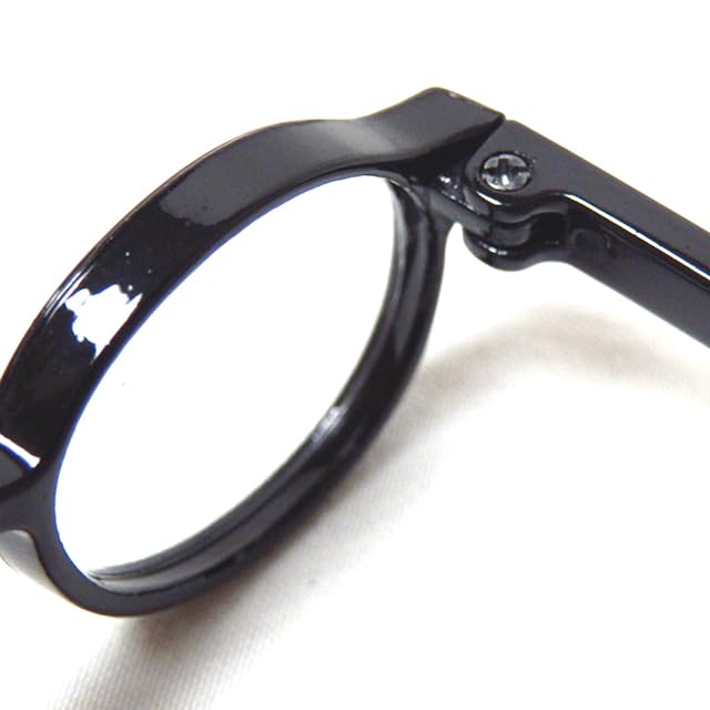 DOYOUCOTO Brille Plüschpuppe, Chibi Plüsch, Oshikatsu, Runde Brille, Mini Puppenteile, Kleines Plüschtier, Haustierfigur, Handgefertigtes Material (Schwarz, 6,5 cm)