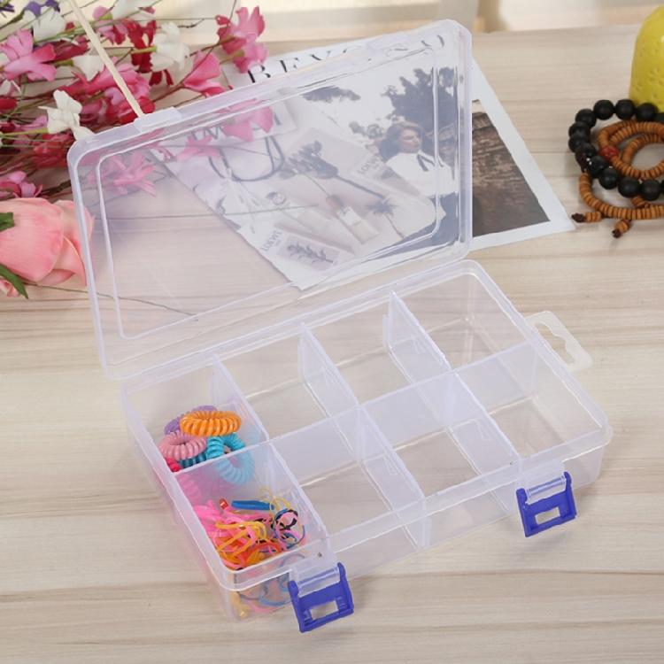 Transparent Box Screw Compartment Box 8 Grids Organizer Tool Storage Boxes