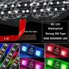 2Pcs 11.8in 18Leds RGB Motorcycle LED Strips Light 2x18LED RGB Light Strips