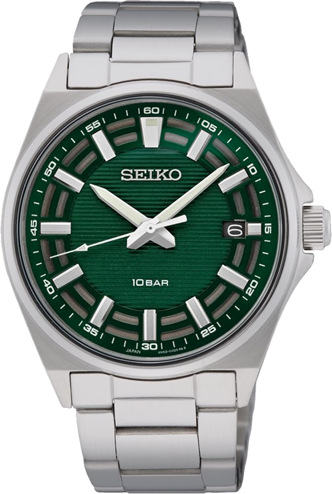 

SEIKO Quartz Watch Made in Japan SUR503 Green with Simple Band Adjustment Tool Overseas Model [Seiko] Men s [Item]