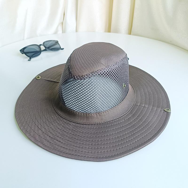 Summer Men'S Sun Hat Outdoor Mountaineering Versatile Bucket Hat Cowboy Hat Breathable Fishing Hat Scenic Hat