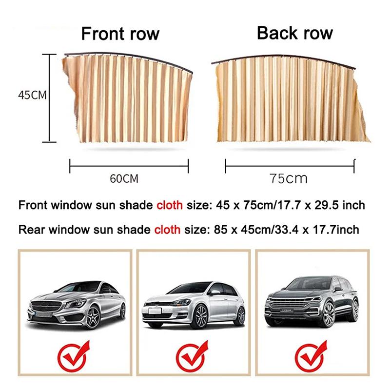 Magnetic Car Sunshade Window Curtains Auto Window Sun Shadow Privacy Sun UV Protection Window Shield Car Interior Accessories
