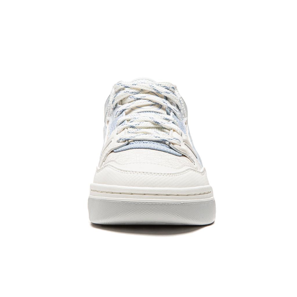 Li Ning Moon White 2MID Skateboard Shoes Women's Mid top White Blue AGCV332-6