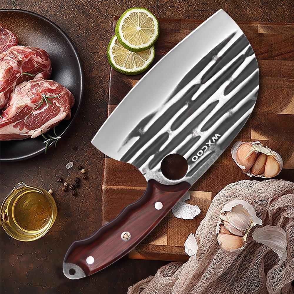 Professional Handmade Boning Knife Kitchen Knives Meat Cleaver Stainless Steel Knife sharpener Chef Knife Cleaver