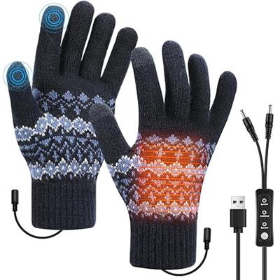 USB Beheizte Handschuhe Waschbar Touchscreen Wärmere Handschuhe für Innen & Außen 12X18Cm