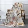 Cute Cat Throw Blanket Cozy Fluffy Plush Soft Flannel Throw Blankets for Kids Men Women Gift Sofa Bed