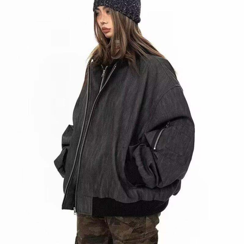 Herr 2024 Retro Amerikansk Arbetsklädesjacka - Huva Läderdesign för Vår & Höst