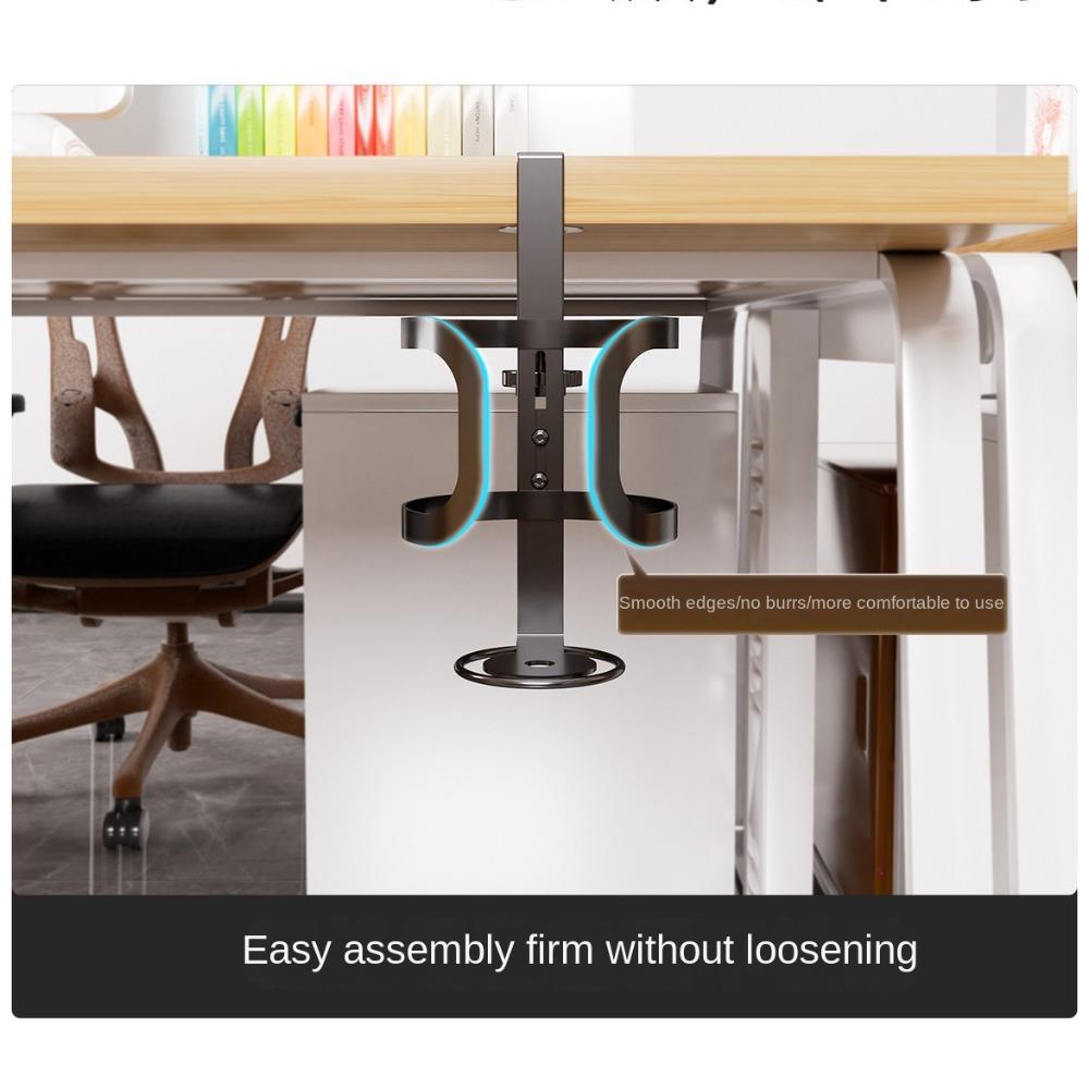 Anti Spill Cup Storage Rack Metal Table Fixed Storage Rack New Desk Cup Holder  Table