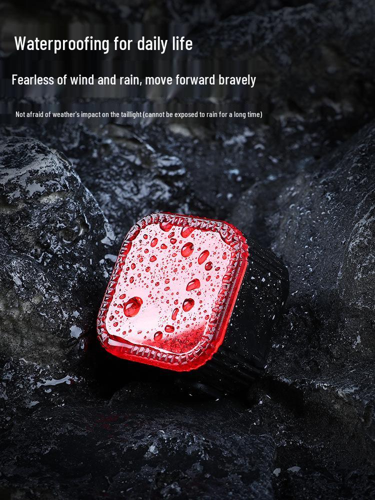 Bike Rear Tail Light for Night Riding – Safety Warning and Brake Light for Road & Mountain Biking